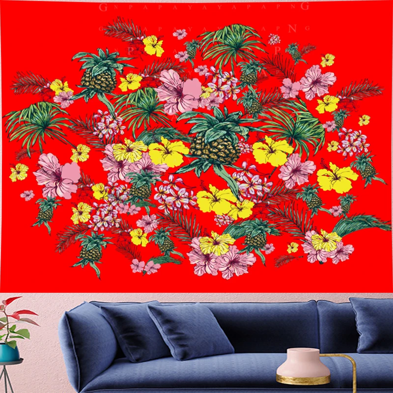 Vintage pineapple flower Pattern red macrame Tapestries fruit Wall Hanging bohemian wall home decor indian mandala GN.PAPAYA
Vintage pineapple flower Pattern red macrame Tapestries fruit Wall Hanging bohemian wall home decor indian mandala GN.PAPAYA