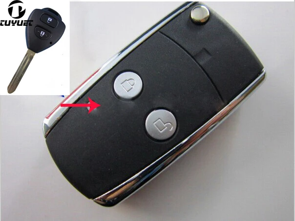 Blank Modified Flip Remote Key Shell For Toyota Corolla 2 Buttons FOB Car Key Blanks Case
Blank Modified Flip Remote Key Shell For Toyota Corolla 2 Buttons FOB Car Key Blanks Case