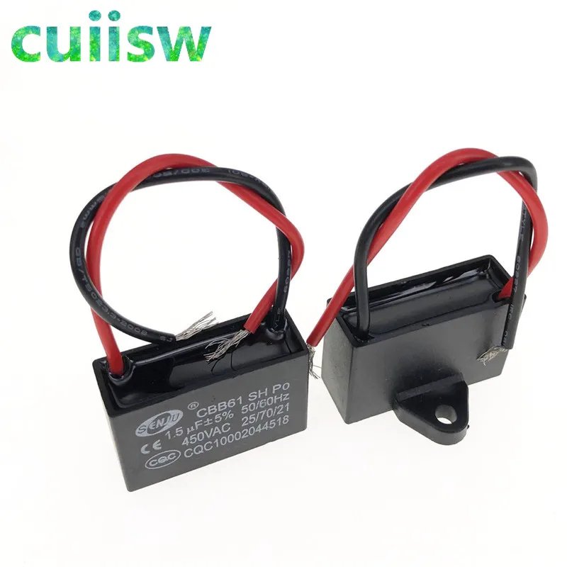 Пусковая емкость Cuiisw CBB61 конденсатор переменного тока 450 в 1 мкФ 2 5 3 4 мкФ|motor run