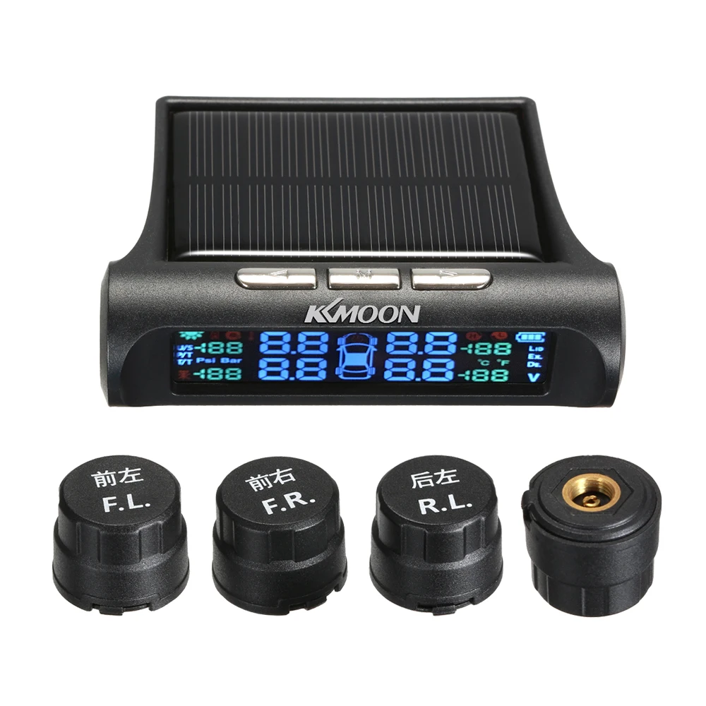 Беспроводная система контроля давления в шинах KKmoon TPMS в режиме реального времени, солнечная энергия с ЖК-дисплеем, 4 внутренних датчика, фун...
Беспроводная система контроля давления в шинах KKmoon TPMS в режиме реального времени, солнечная энергия с ЖК-дисплеем, 4 внутренних датчика, фун...