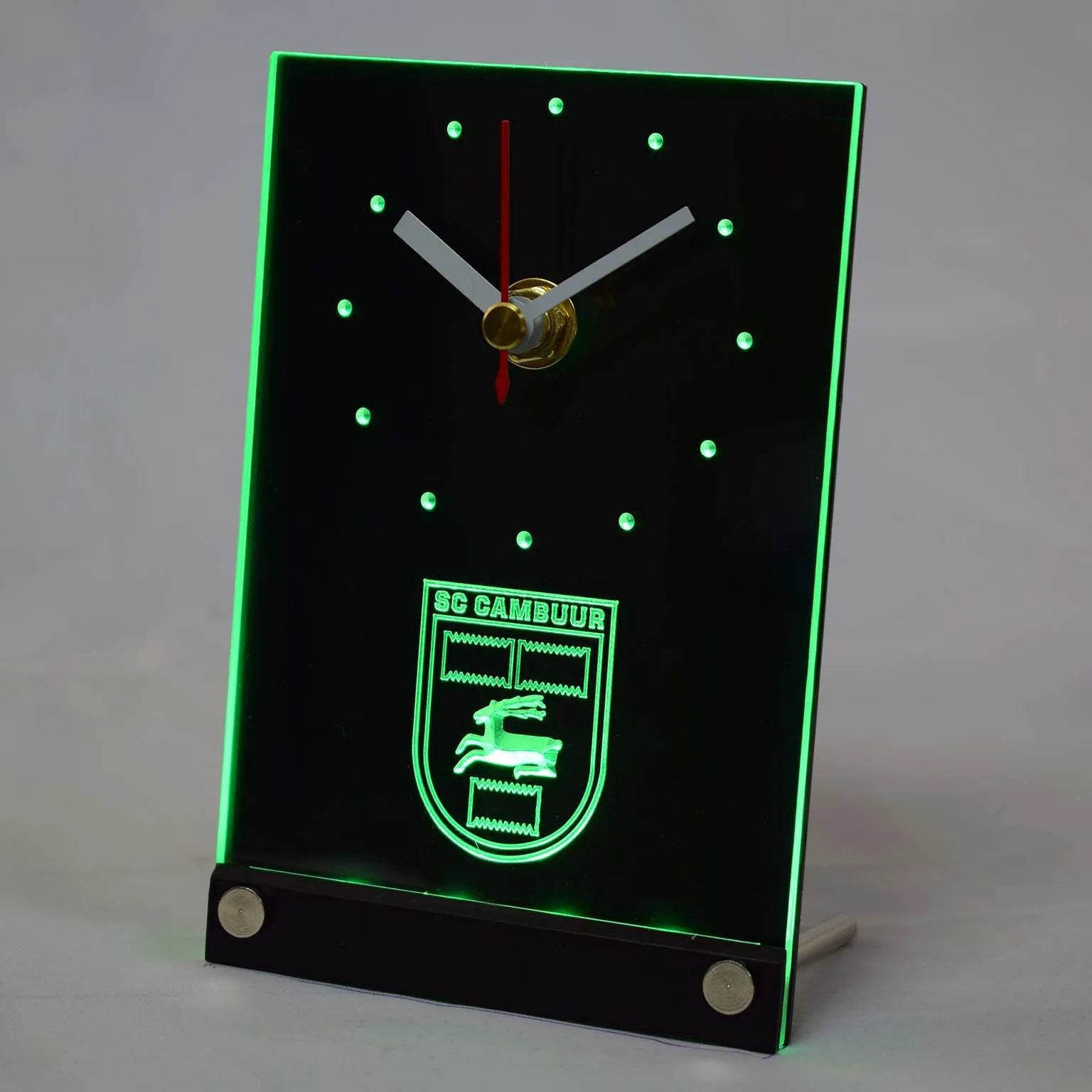 Настольные светодиодные часы tnc1019 SC Cambuur Leeuwarden Эредивизи футбол 3D|3d led clock|3d clockclock 3d