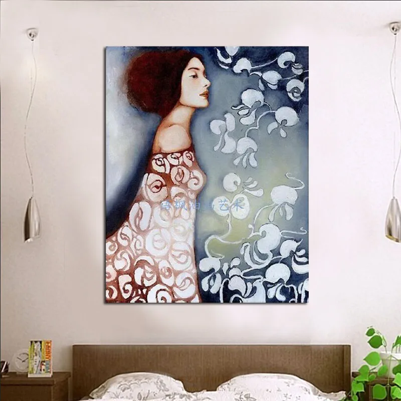 Hand-painted modern portrait oil painting on canvas elegant lady decorative wall pictures home decor ready to hang
Hand-painted modern portrait oil painting on canvas elegant lady decorative wall pictures home decor ready to hang