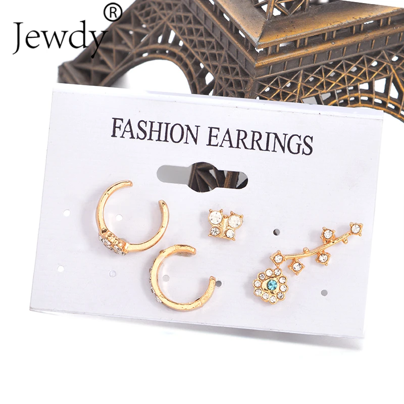 5 Pcs/Set Vintage Butterfly Crystal Earrings Fashion Boho Gold Branched Stud Earrings For Women Bohemian Rhinestone Earring Gift
5 Pcs/Set Vintage Butterfly Crystal Earrings Fashion Boho Gold Branched Stud Earrings For Women Bohemian Rhinestone Earring Gift