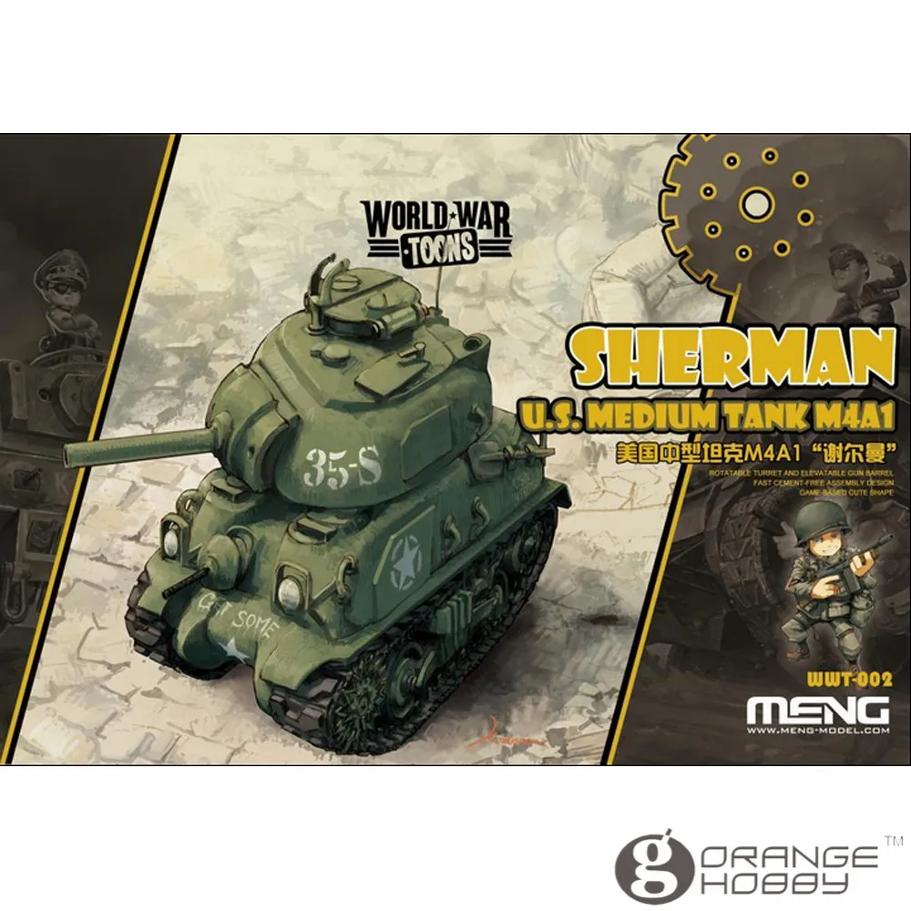 OHS Meng WWT002 Q Versin Sherman U.S. средний танк M4A1 Сборная модель строительные комплекты oh
OHS Meng WWT002 Q Versin Sherman U.S. средний танк M4A1 Сборная модель строительные комплекты oh