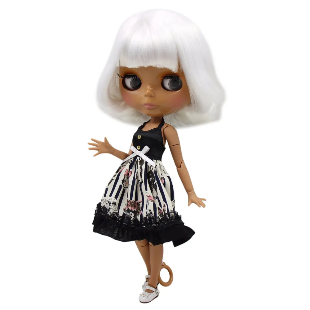 ICY DBS Blyth doll dark skin tone short white hair bob hair joint body 1/6 bjd 30cm toy
ICY DBS Blyth doll dark skin tone short white hair bob hair joint body 1/6 bjd 30cm toy