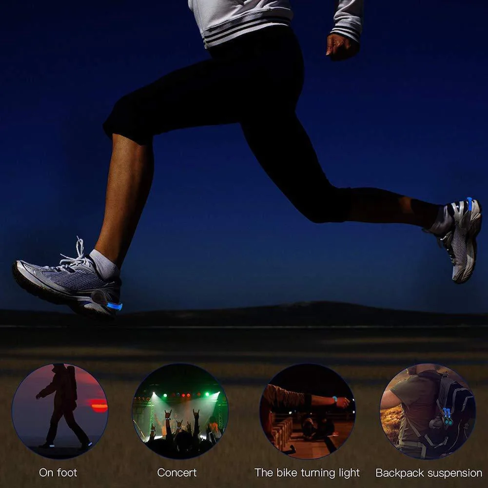 Newly Sports Running Safety USB LED Shoes Clip Luminous Light Reflective No-slip Clips 19ing
Newly Sports Running Safety USB LED Shoes Clip Luminous Light Reflective No-slip Clips 19ing