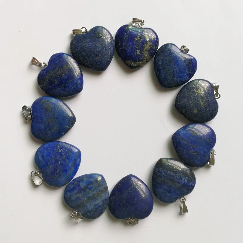 Fashion Good quality Lapis lazuli 20mm heart Natural stone pendants Charm Jewelry Love pendant for jewelry making 12Pcs/lot
Fashion Good quality Lapis lazuli 20mm heart Natural stone pendants Charm Jewelry Love pendant for jewelry making 12Pcs/lot