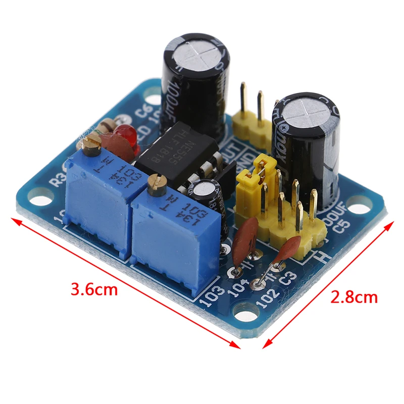 High Quality NE555 Pulse Frequency Duty Cycle Square Rectangular Wave Signal Generator Module
High Quality NE555 Pulse Frequency Duty Cycle Square Rectangular Wave Signal Generator Module