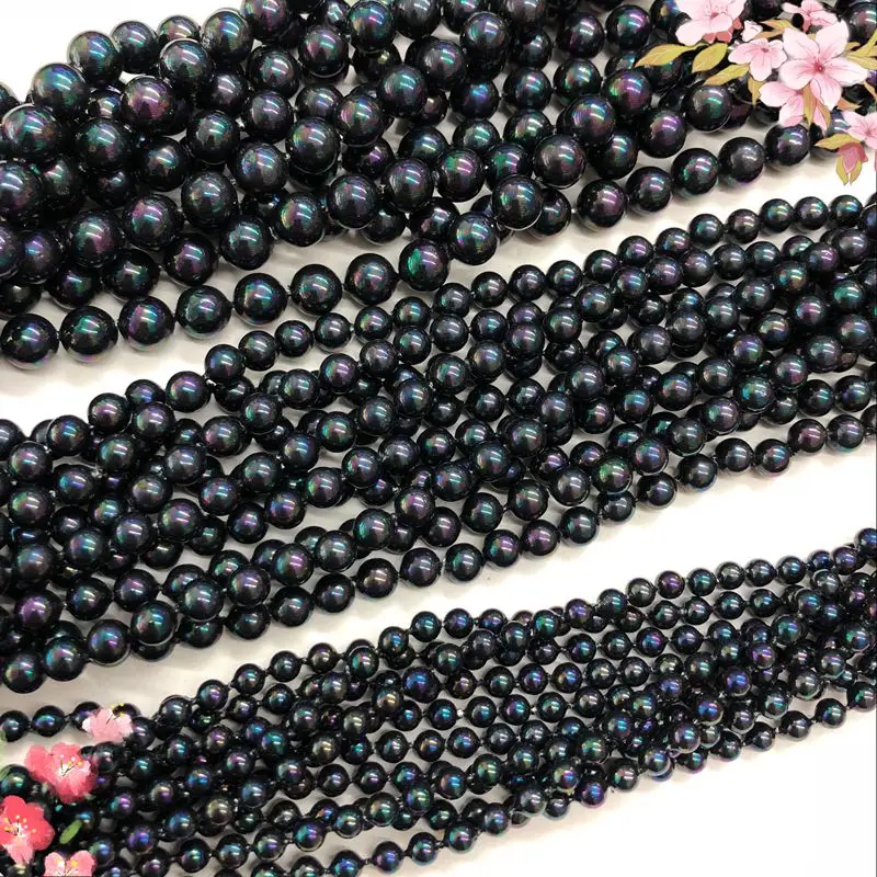 Popular Black Imitation Pearl Shell Beas DIY Round Loose Spacer Beads Findings 4/6/8mm xsb115
Popular Black Imitation Pearl Shell Beas DIY Round Loose Spacer Beads Findings 4/6/8mm xsb115