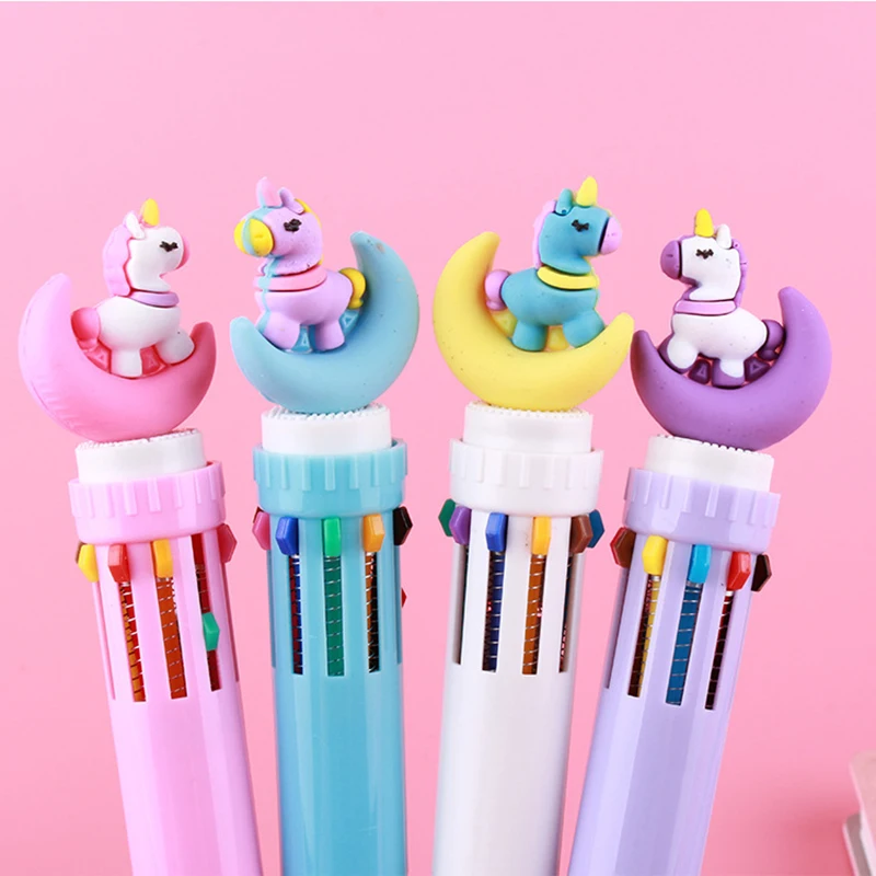 4pcs/lot Dream Unicorn 10 Colors Silica Rainbow Novelty Cartoon Ball Pens School Office Supply For Kids Gift Creative Stationery
4pcs/lot Dream Unicorn 10 Colors Silica Rainbow Novelty Cartoon Ball Pens School Office Supply For Kids Gift Creative Stationery
