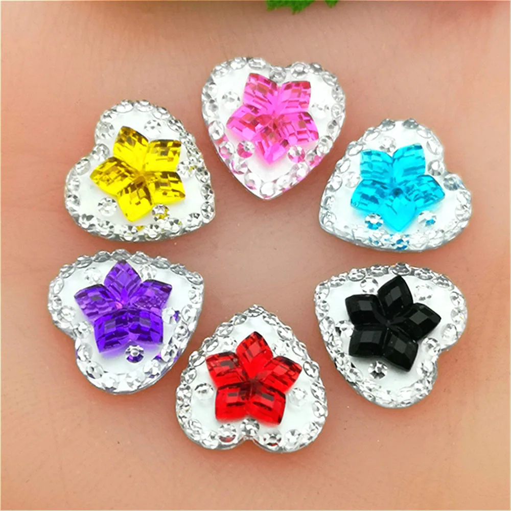 Hot ! 80PCS 12mm AB Resin heart flower Flat back Wedding buttons Child craft DIY
Hot ! 80PCS 12mm AB Resin heart flower Flat back Wedding buttons Child craft DIY