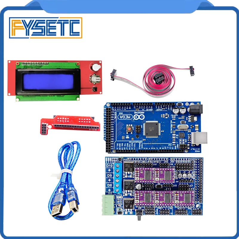 Mega 2560 R3 Mendel + Ramps 1,5 обновленная база на Ramps 1,4 + A4988/DRV8825 Драйвер шагового двигателя + 2004 ЖК-дисплей для 3D-принтера
Mega 2560 R3 Mendel + Ramps 1,5 обновленная база на Ramps 1,4 + A4988/DRV8825 Драйвер шагового двигателя + 2004 ЖК-дисплей для 3D-принтера