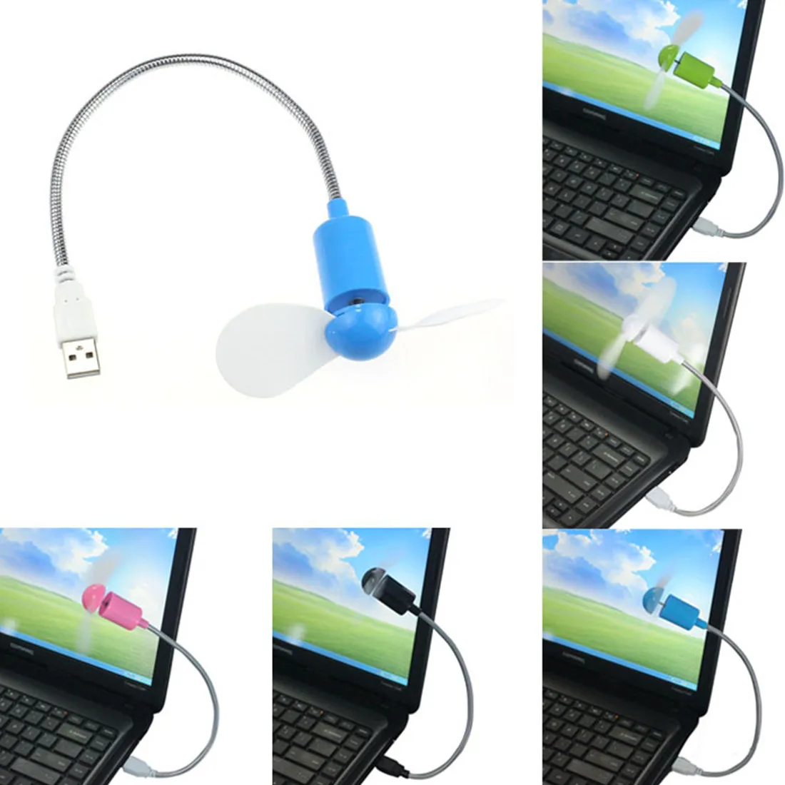 Гибкий мини вентилятор охлаждения USB NOYOKERE кулер для внешнего аккумулятора