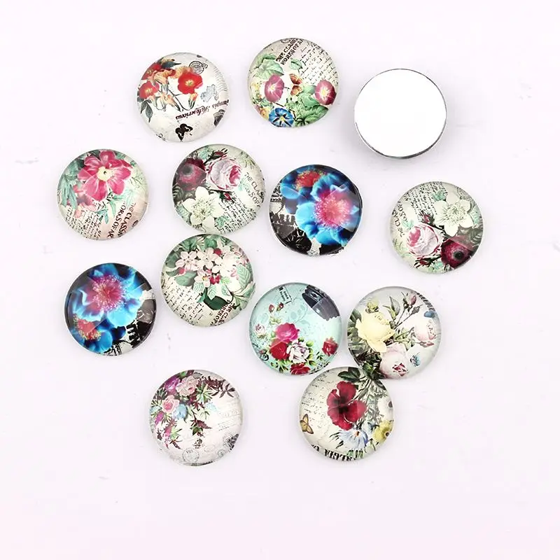 Flower Glass Cabochon 10/12/16/18/20/25mm Flatback Dome Cabochon Embellishments Findings Base Setting DIY Accessories Jewelry
Flower Glass Cabochon 10/12/16/18/20/25mm Flatback Dome Cabochon Embellishments Findings Base Setting DIY Accessories Jewelry