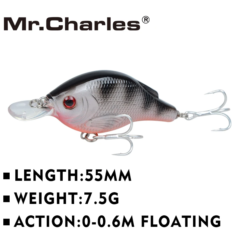 Рыболовная приманка Mr.Charles CMC010 55 мм/7,5 г 0-0,6 м, плавающая жесткая приманка Shad VIB разных цветов с крючками из высокоуглеродистой стали
Рыболовная приманка Mr.Charles CMC010 55 мм/7,5 г 0-0,6 м, плавающая жесткая приманка Shad VIB разных цветов с крючками из высокоуглеродистой стали