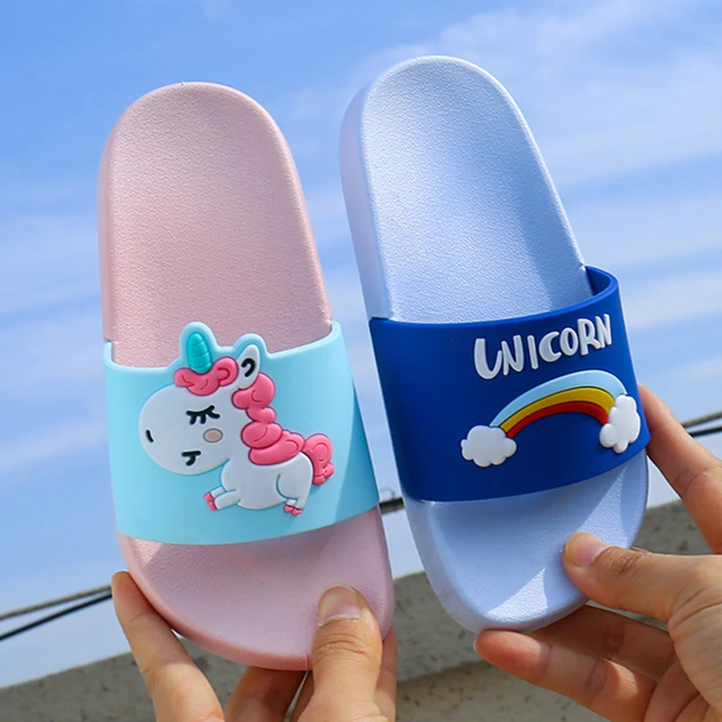Kids Unicorn Slippers Animal Cartoon Shoes For Children's Flip Flops Indoor Bathroom Slippers Anti-skid Cartoon Beach Slippers
Kids Unicorn Slippers Animal Cartoon Shoes For Children's Flip Flops Indoor Bathroom Slippers Anti-skid Cartoon Beach Slippers