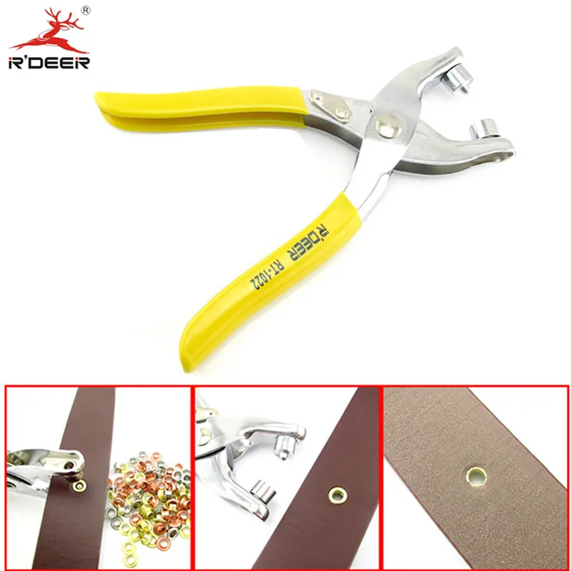 RDEER Eyelet Punch Plier with 100pcs Eyelets For Leather Cardboard Clothes Button Pliers Hole Puncher Hand Tools
RDEER Eyelet Punch Plier with 100pcs Eyelets For Leather Cardboard Clothes Button Pliers Hole Puncher Hand Tools