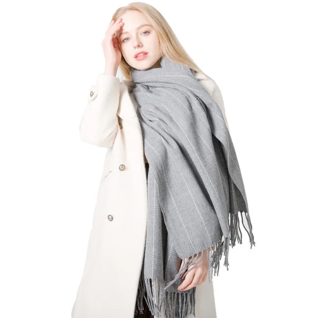 2018 Winter Plain stripes tassel scarf Imitation Cashmere pashmina women scarfs thick Dual shawl hijab poncho for ladies
2018 Winter Plain stripes tassel scarf Imitation Cashmere pashmina women scarfs thick Dual shawl hijab poncho for ladies