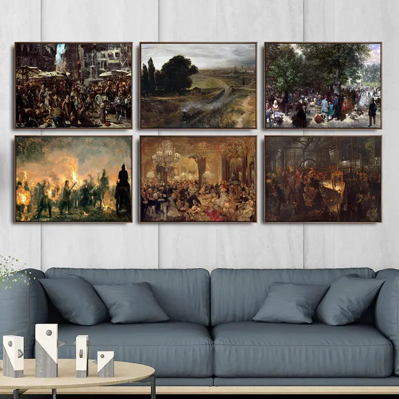 Home Decoration Print Canvas Art Wall Pictures for Living Room Poster Canvas Printings Paintings German Adolpyh Von Menzel
Home Decoration Print Canvas Art Wall Pictures for Living Room Poster Canvas Printings Paintings German Adolpyh Von Menzel