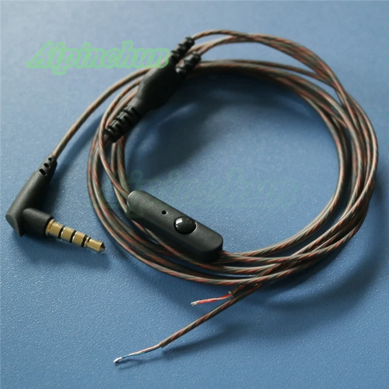 Aipinchun 3.5mm DIY Earphone Audio Cable with Mic Headphone Repair Replacement Wire 120cm Length Connector AA0185
Aipinchun 3.5mm DIY Earphone Audio Cable with Mic Headphone Repair Replacement Wire 120cm Length Connector AA0185