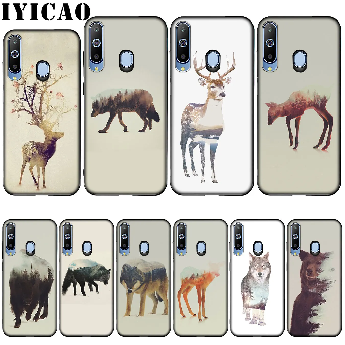 Фото IYICAO Мягкий силиконовый чехол для Samsung Galaxy A10 A30 A40 A50 A70 M10 M20 M30|Бамперы| |