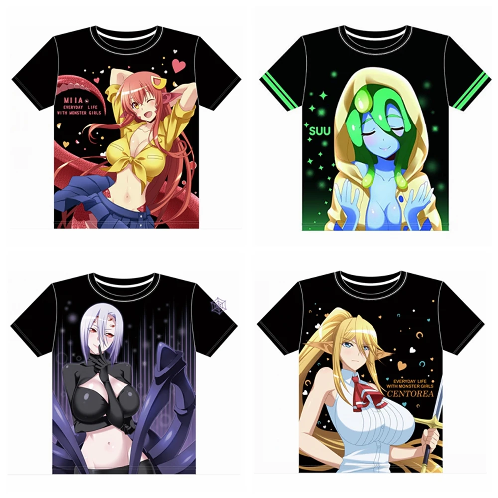 MGFHOME Anime JK Monster Musume No Iru Nichijou Cosplay Shirt T-Shirt Suu Miia Centorea Cerea Rachnera Tops Tee Women Men tshirt
MGFHOME Anime JK Monster Musume No Iru Nichijou Cosplay Shirt T-Shirt Suu Miia Centorea Cerea Rachnera Tops Tee Women Men tshirt