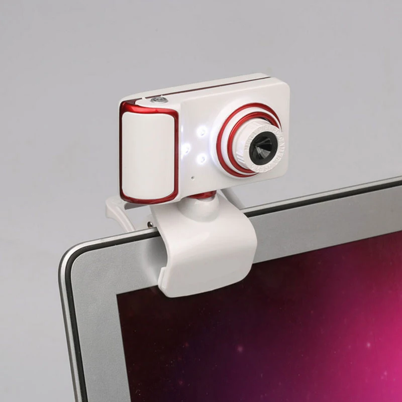 Веб камера 16M Pixel 360 градусов вращающаяся HD веб с зажимом 3 LED USB микрофоном для Android