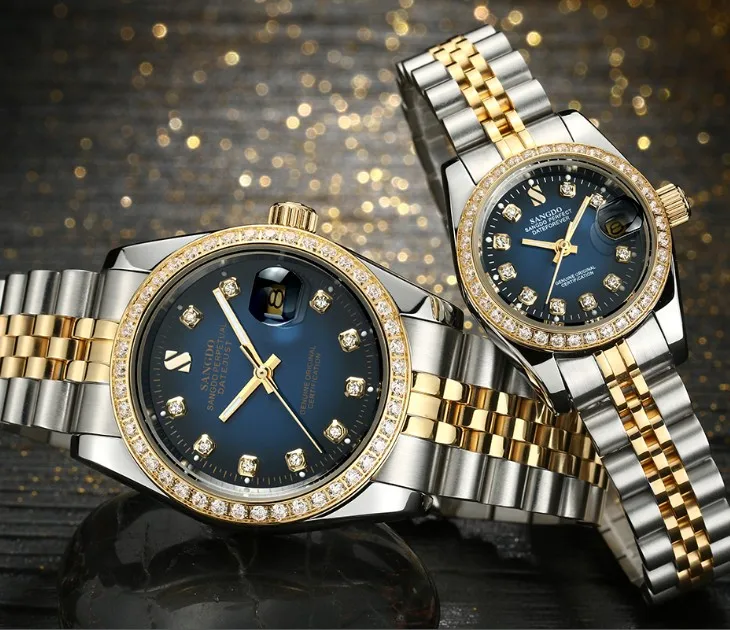 SANGDO Blue dial dial Automatic Self-Wind movement High quality Luxury Couples watch Mechanical watches 018S
SANGDO Blue dial dial Automatic Self-Wind movement High quality Luxury Couples watch Mechanical watches 018S