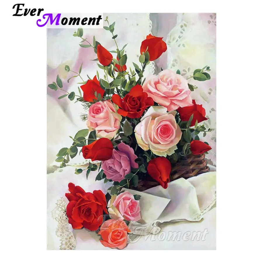 Ever Moment Diamond Embroidery Rose Flowers Diamond Mosaic Full Square Drills Home Decoration Artwork Diamond Painting ASF1105
Ever Moment Diamond Embroidery Rose Flowers Diamond Mosaic Full Square Drills Home Decoration Artwork Diamond Painting ASF1105