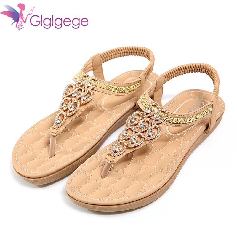 Glglgege Casual 2018 New Type Of Diamond Metal Shoes Large Size Multi Color And Comfortable Suitable For Summer Flat Sandals
Glglgege Casual 2018 New Type Of Diamond Metal Shoes Large Size Multi Color And Comfortable Suitable For Summer Flat Sandals