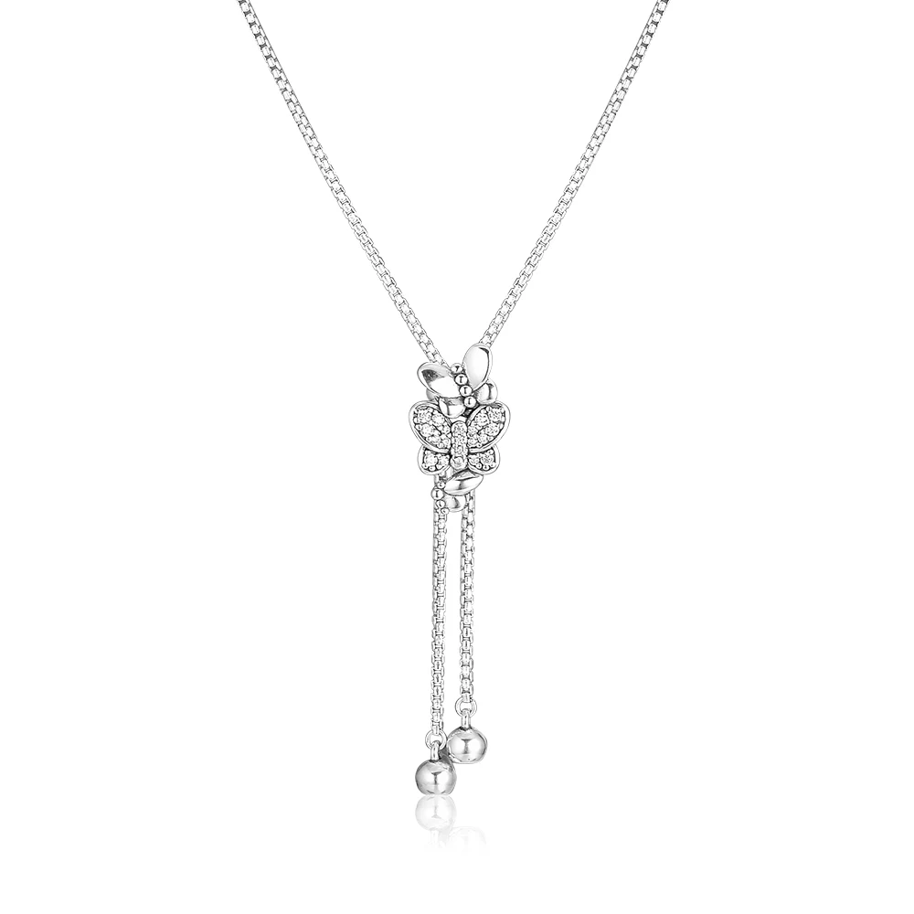 Dazzling and Dancing Butterflies Necklace Fashion Female Necklace For Beads & Charms Woman DIY sterling silver jewelry
Dazzling and Dancing Butterflies Necklace Fashion Female Necklace For Beads & Charms Woman DIY sterling silver jewelry