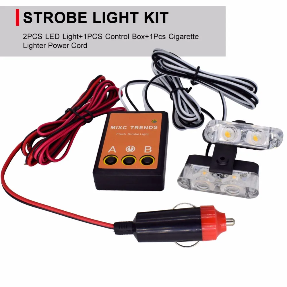 High Power Police Light for Car Red Blue White 12V Amber LED Strobe Lights Fire EMS Ambulance Flasher Emergency Warning Light
High Power Police Light for Car Red Blue White 12V Amber LED Strobe Lights Fire EMS Ambulance Flasher Emergency Warning Light
