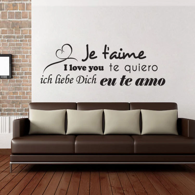 Vinyl Wall Sticker French Love Heart Romantic Decal DIY Home Decoration Living room Bedroom Art Murals JG2752
Vinyl Wall Sticker French Love Heart Romantic Decal DIY Home Decoration Living room Bedroom Art Murals JG2752