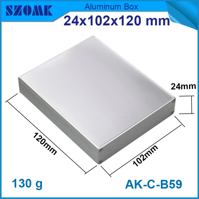 4pcs/lot top selling aluminum extrusive enclosures 24x102x120 mm in silver color made in chaina for pcb size 23.5x97.6mm
4pcs/lot top selling aluminum extrusive enclosures 24x102x120 mm in silver color made in chaina for pcb size 23.5x97.6mm