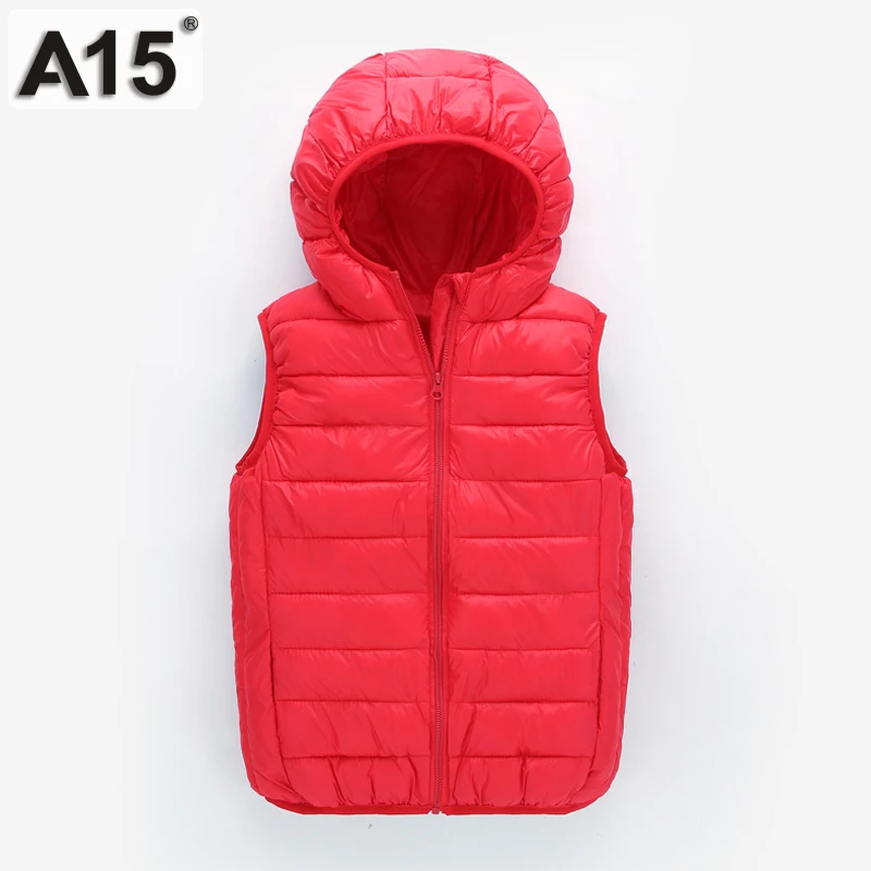 Детский жилет A15 детский для девочек куртка с капюшоном зимние и весенние