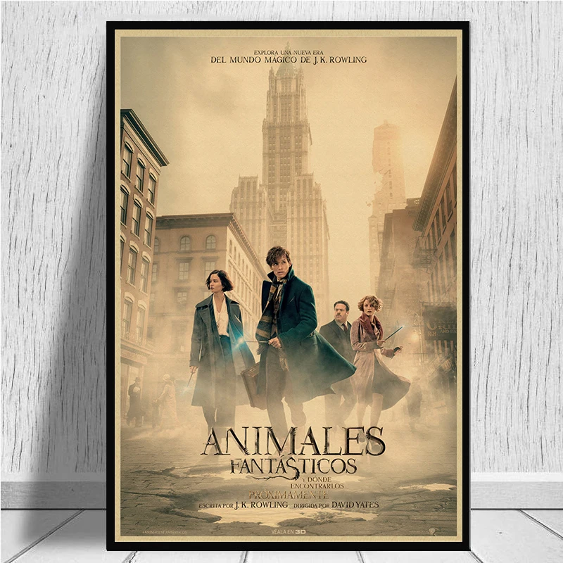 Fantastic Beasts The Crimes of Grindelwald Kraft Paper Poster Bar Cafe Home Decor Wall Art Picture home
