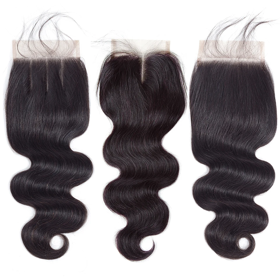 QueenLike Продукты для волос натуральные человеческие волосы пучки с закрытием цвет