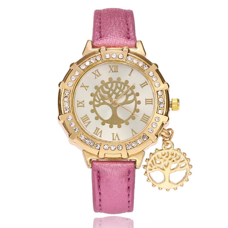 2017 Women Watches Fashion Causal Ladies Bracelet Watches Women Quartz Wristwatch Relogio FemininoWishing Tree Pendant RosePink
2017 Women Watches Fashion Causal Ladies Bracelet Watches Women Quartz Wristwatch Relogio FemininoWishing Tree Pendant RosePink