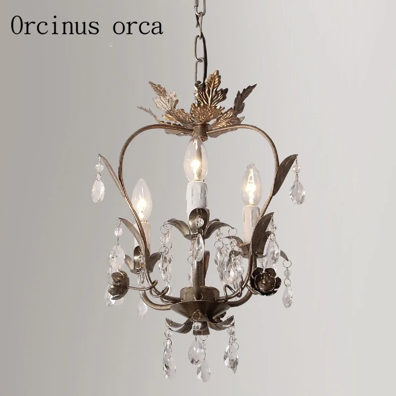 French retro crystal chandelier corridor restaurant bedroom entrance American style crystal lamp free shipping
French retro crystal chandelier corridor restaurant bedroom entrance American style crystal lamp free shipping