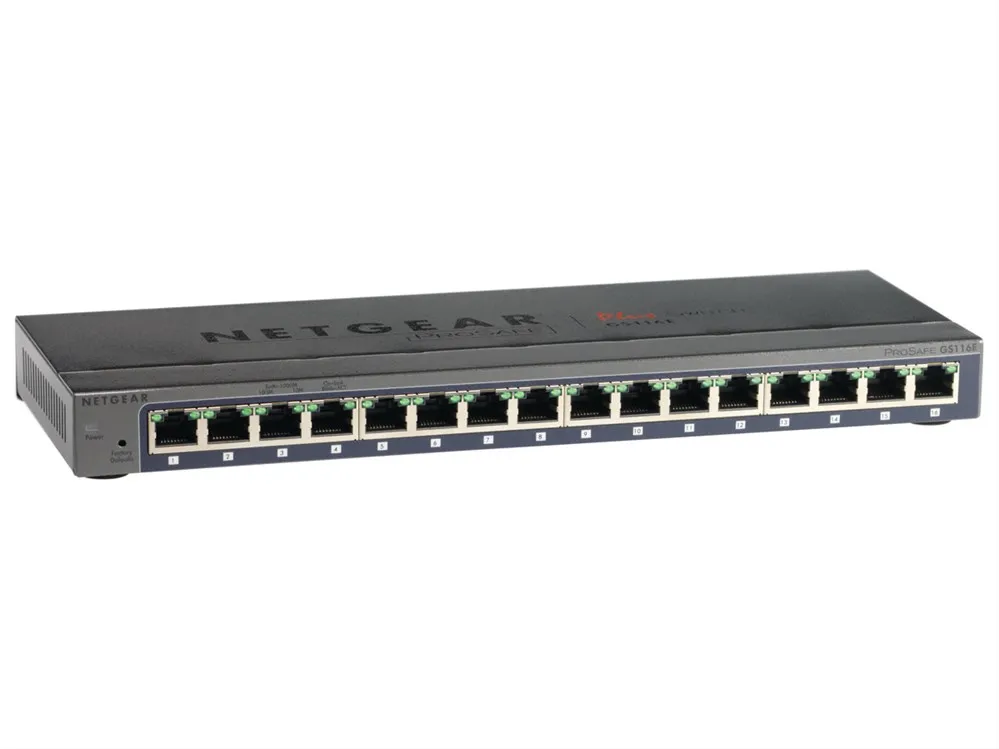 Netgear GS116E управляемый L2 Gigabit Ethernet (10/100/1000) | Компьютеры и офис