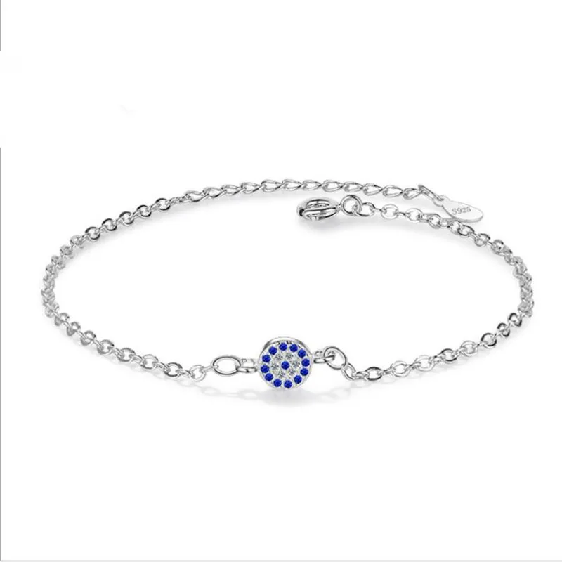 Latest Women Silver 925 Chain Bracelets Jewelry Fashion Gold Blue Crystal Eye Bracelet Female Exquisite Accessories
Latest Women Silver 925 Chain Bracelets Jewelry Fashion Gold Blue Crystal Eye Bracelet Female Exquisite Accessories