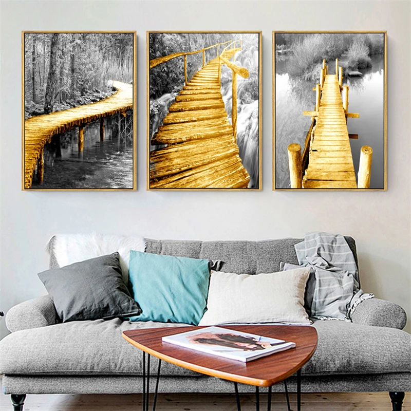 Scandinavian Black Minimalism Yellow Bridge Canvas Painting Nordic Poster Landscape Wall Pictures For Living Room Decorative
Scandinavian Black Minimalism Yellow Bridge Canvas Painting Nordic Poster Landscape Wall Pictures For Living Room Decorative
