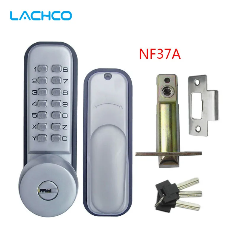 LACHCO Mechanical Code Door Lock Digital Machinery Keypad Password Entry lock Stainless Steel Latch Zinc Alloy Silver L17012
LACHCO Mechanical Code Door Lock Digital Machinery Keypad Password Entry lock Stainless Steel Latch Zinc Alloy Silver L17012