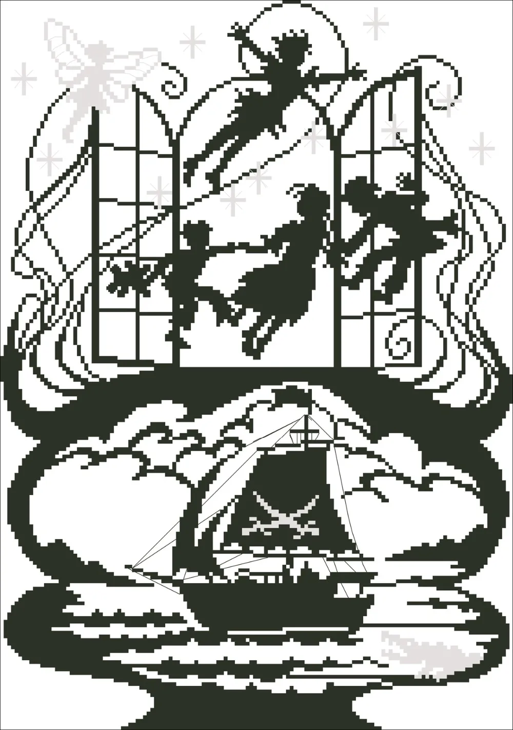 Peter Pan Bothy Threads Fairy tales cross stitch kit black 18ct 14ct canvas stitches embroider DIY handmade needlework plus
Peter Pan Bothy Threads Fairy tales cross stitch kit black 18ct 14ct canvas stitches embroider DIY handmade needlework plus