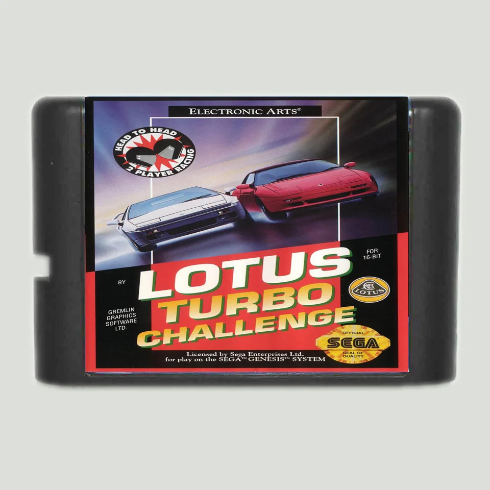 Игровая карта Lotus Turbo вызов 16 бит MD для 16-битной игровой консоли Sega MegaDrive Genesis
Игровая карта Lotus Turbo вызов 16 бит MD для 16-битной игровой консоли Sega MegaDrive Genesis