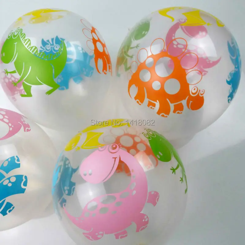 25PCS 12'' 2.5g dinosaur Transparent ballon Printed dinosaur Latex Balloons Kids Birthday / Party / Wedding globos Free hipping
25PCS 12'' 2.5g dinosaur Transparent ballon Printed dinosaur Latex Balloons Kids Birthday / Party / Wedding globos Free hipping
