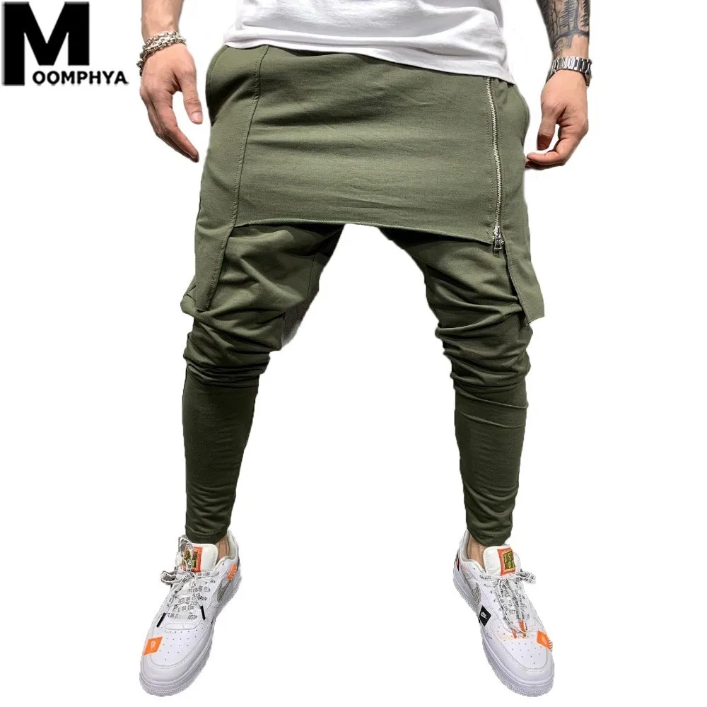 Moomphya 2019 New Zipper Double-layer Men Joggers Pants Streetwear Hip Hop Harem Pants Men Long Sweatpants Skinny Trousers Men
Moomphya 2019 New Zipper Double-layer Men Joggers Pants Streetwear Hip Hop Harem Pants Men Long Sweatpants Skinny Trousers Men
