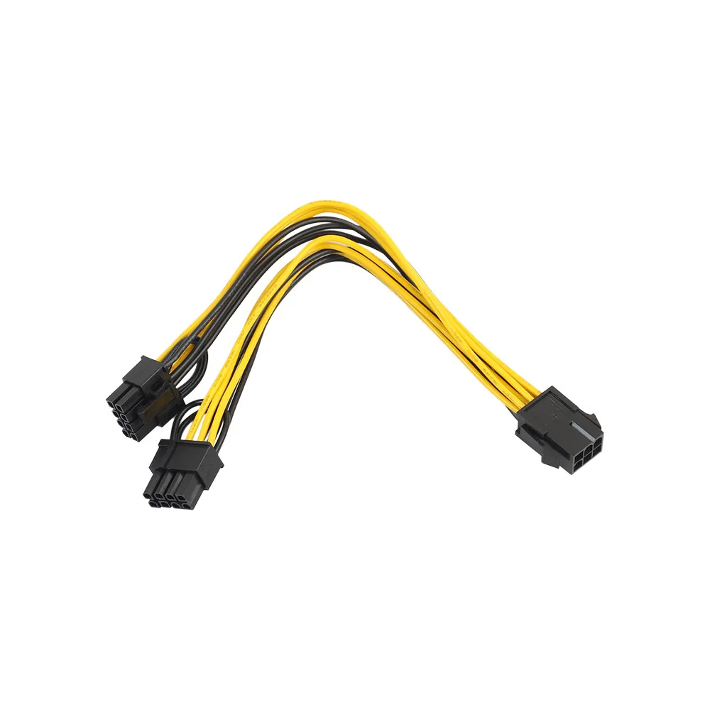 PCI E 6 контактный к 2x6 + 2 (6 контактный/8 контактный) кабель сплиттер питания PCIE Express