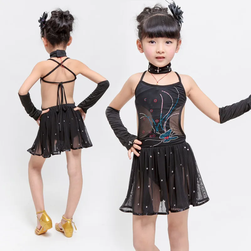 Child latin dress Samba/Tango/Ballroom Dance clothes Hot drill children perspective Halter dance costumes girl performance dress
Child latin dress Samba/Tango/Ballroom Dance clothes Hot drill children perspective Halter dance costumes girl performance dress