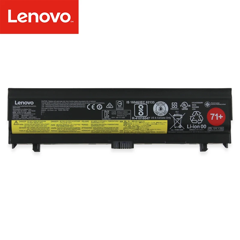 Оригинальный аккумулятор для ноутбука Lenovo ThinkPad L560 L570 SB10H45073 SB10H45074 SB10H45071 00NY486 71 + |